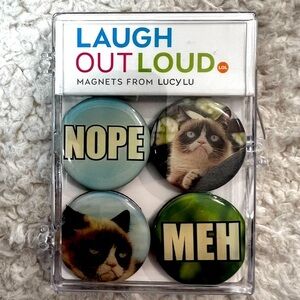 Lucy Lu "Cat LOL" Mighty Magnet Set of 4